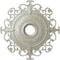 Ekena Millwork Orleans Ceiling Medallion (Fits Canopies up to 8 1/4"), 38 3/8"OD x 6 5/8"ID x 2 7/8"P, Flash Blue CM38OLFBS - alternate 1